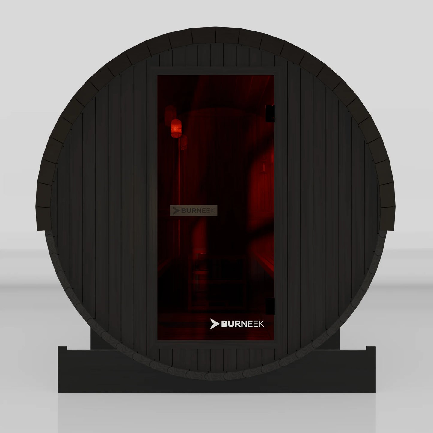 Burneek® Basalt: 6-Person Outdoor Barrel Sauna