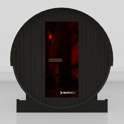 Burneek® Basalt: 6-Person Outdoor Barrel Sauna