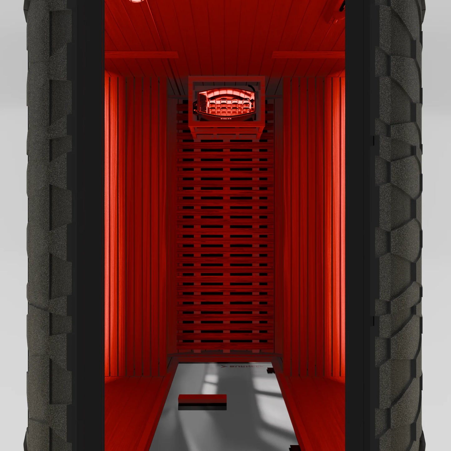 Burneek® Basalt: 6-Person Outdoor Barrel Sauna