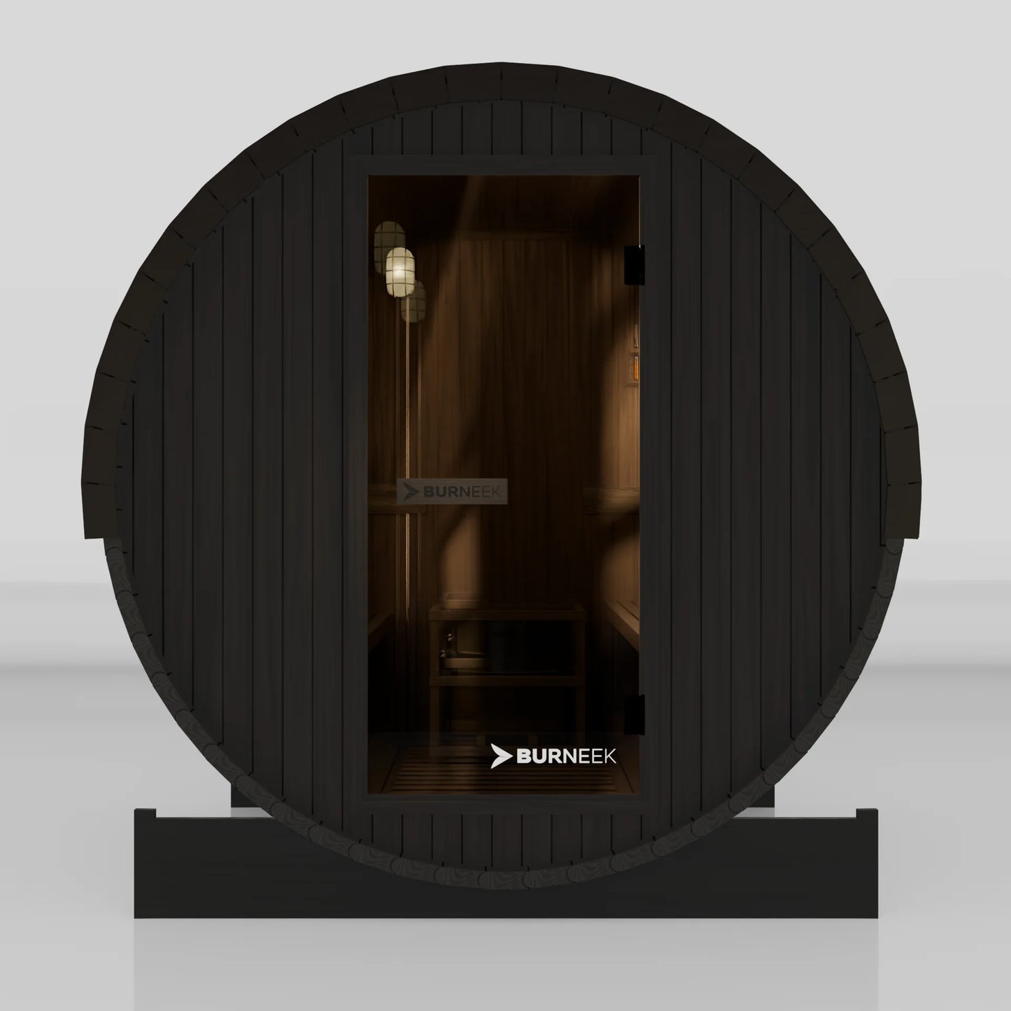 Burneek® Basalt: 2-Person Outdoor Barrel Sauna