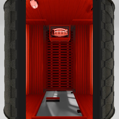 Burneek® Basalt: 4-Person Outdoor Barrel Sauna
