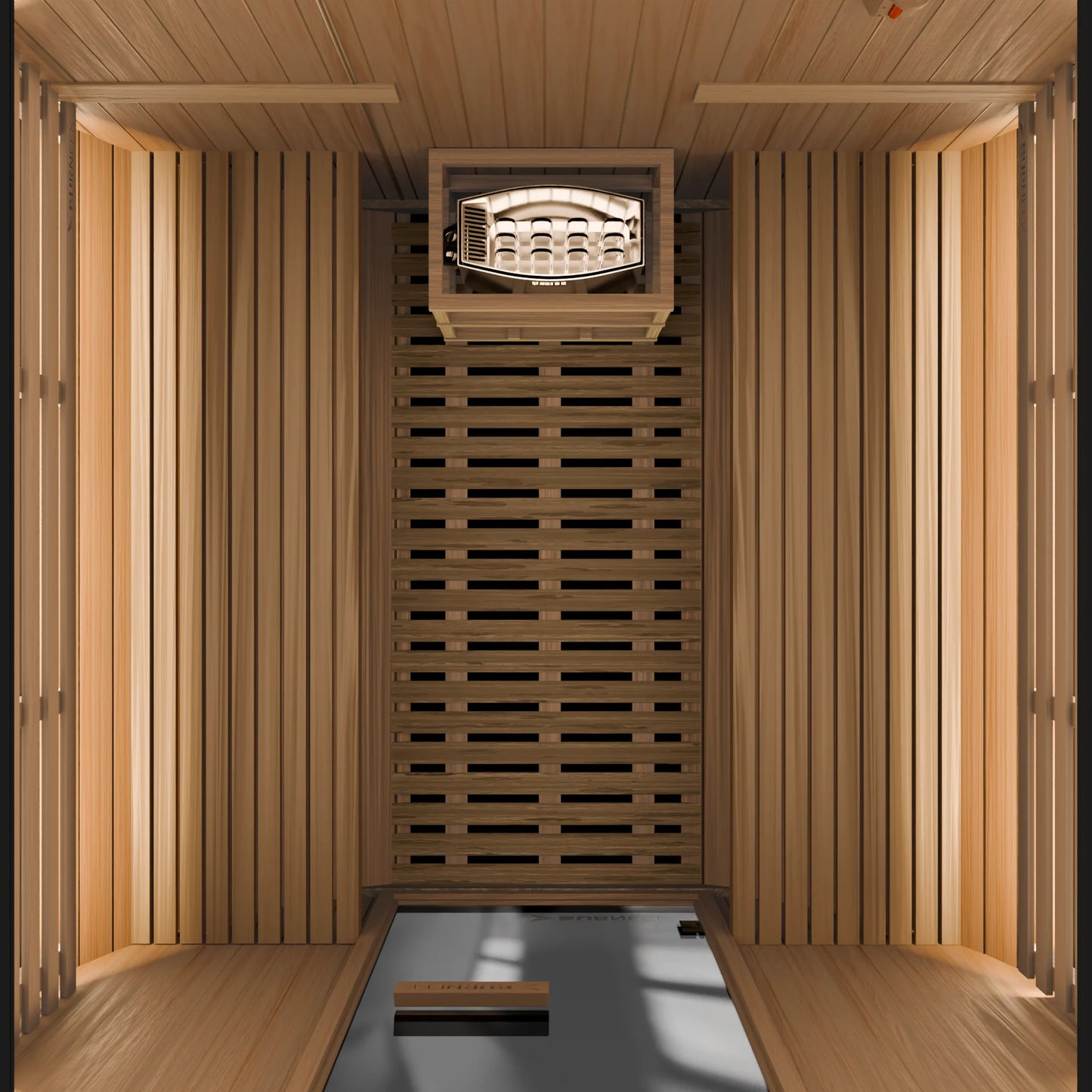 Burneek® Basalt: 4-Person Outdoor Barrel Sauna