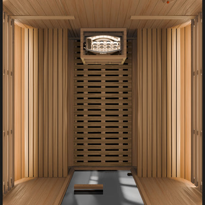 Burneek® Basalt: 4-Person Outdoor Barrel Sauna