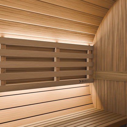 Burneek® Basalt: 4-Person Outdoor Barrel Sauna