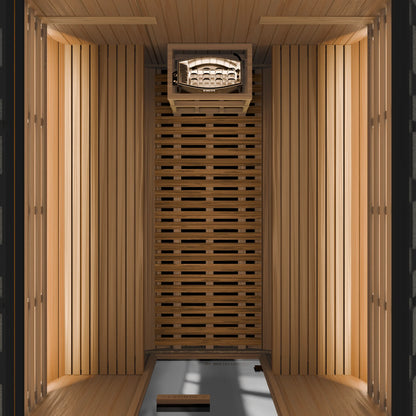 Burneek® Basalt: 6-Person Outdoor Barrel Sauna
