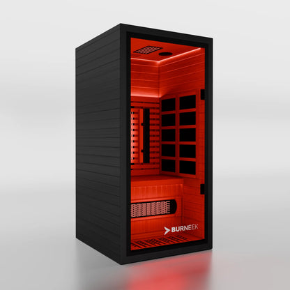Burneek® Onyxeek: 1-Person Full-Spectrum Quartz Infrared Sauna