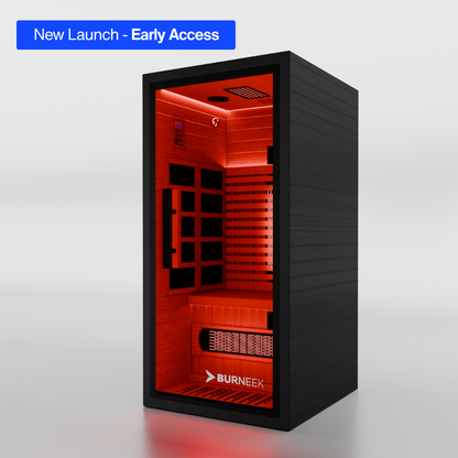 Burneek® Onyxeek: 1-Person Full-Spectrum Quartz Infrared Sauna