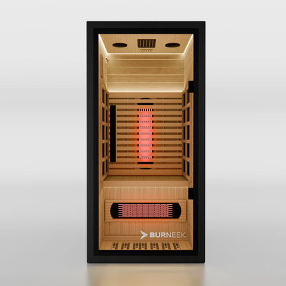 Burneek® Onyxeek: 1-Person Full-Spectrum Quartz Infrared Sauna