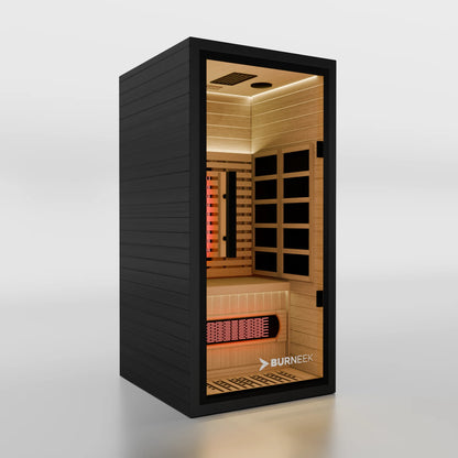 Burneek® Onyxeek: 1-Person Full-Spectrum Quartz Infrared Sauna
