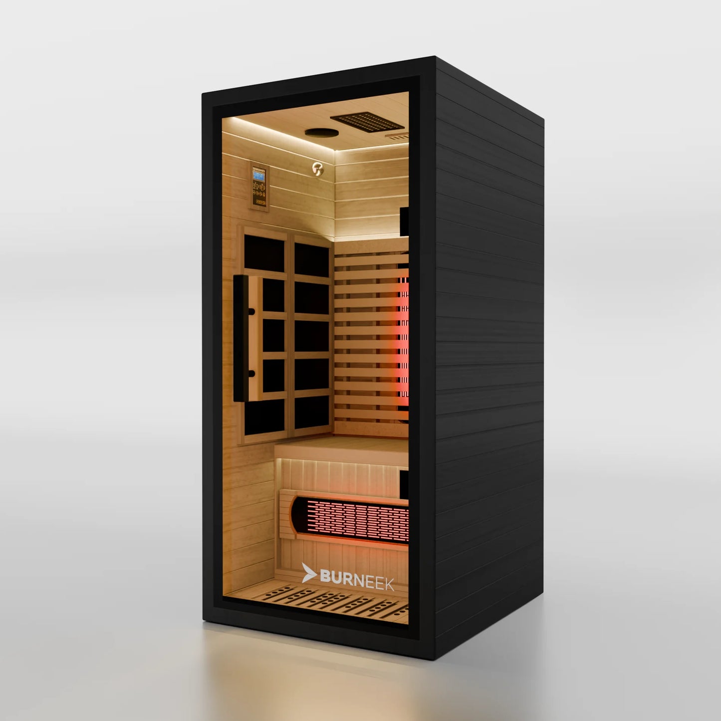 Burneek® Onyxeek: 1-Person Full-Spectrum Quartz Infrared Sauna
