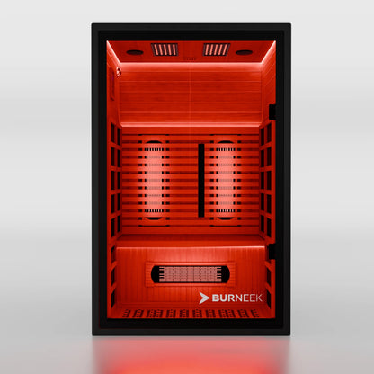 Burneek® Onyxeek: 2-Person Full-Spectrum Quartz Infrared Sauna