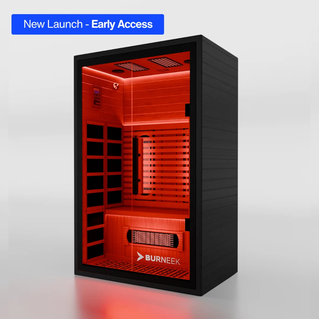 Burneek® Onyxeek: 2-Person Full-Spectrum Quartz Infrared Sauna