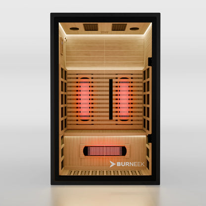 Burneek® Onyxeek: 2-Person Full-Spectrum Quartz Infrared Sauna