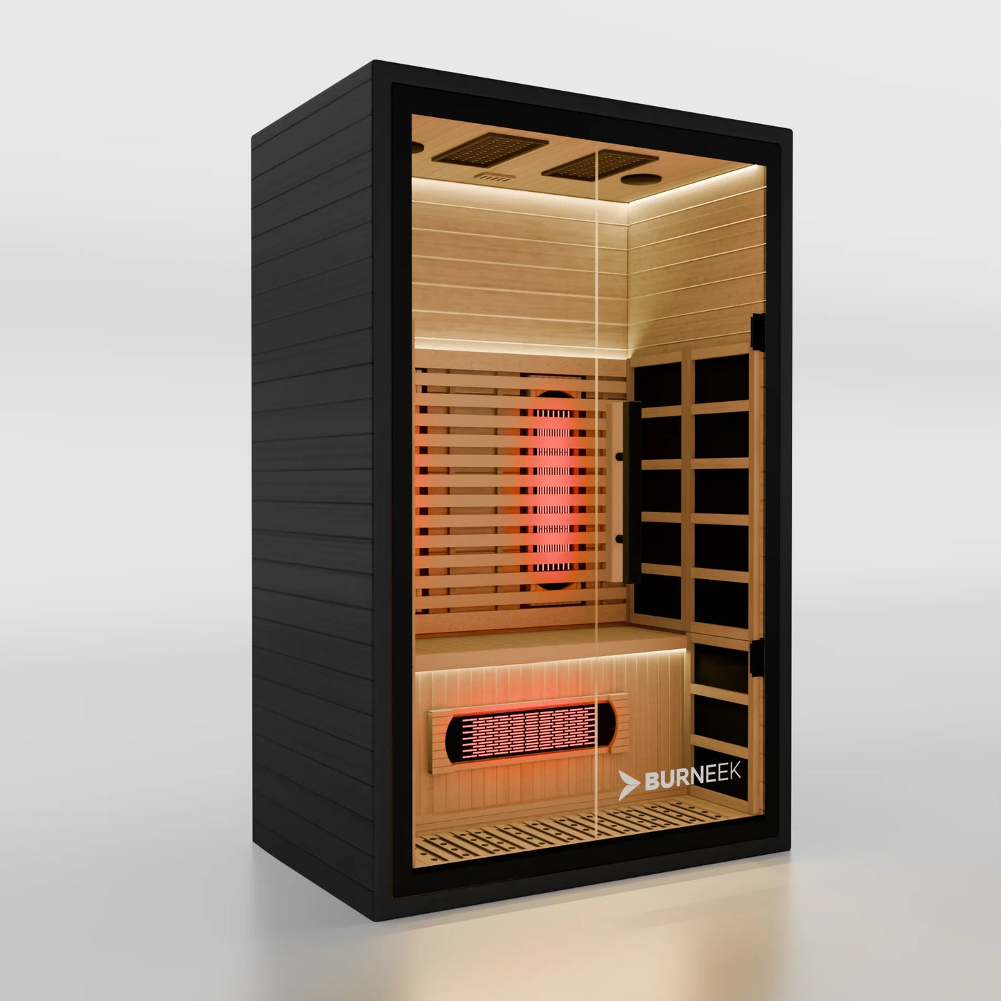 Burneek® Onyxeek: 2-Person Full-Spectrum Quartz Infrared Sauna