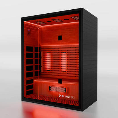 Burneek® Onyxeek: 3-Person Full-Spectrum Quartz Infrared Sauna