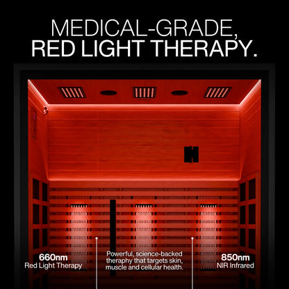 Burneek® Onyxeek: 3-Person Full-Spectrum Quartz Infrared Sauna