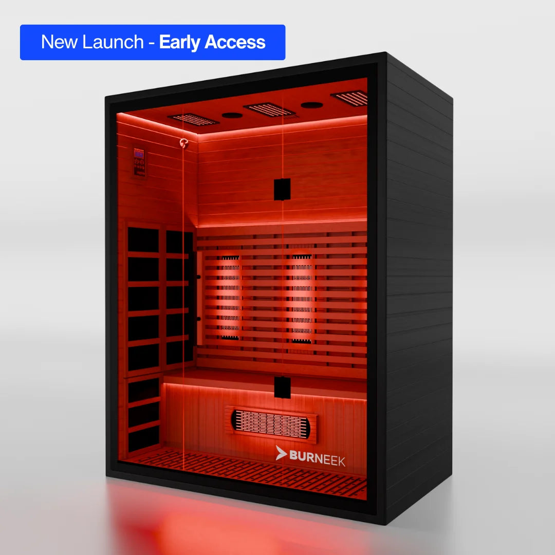 Burneek® Onyxeek: 3-Person Full-Spectrum Quartz Infrared Sauna