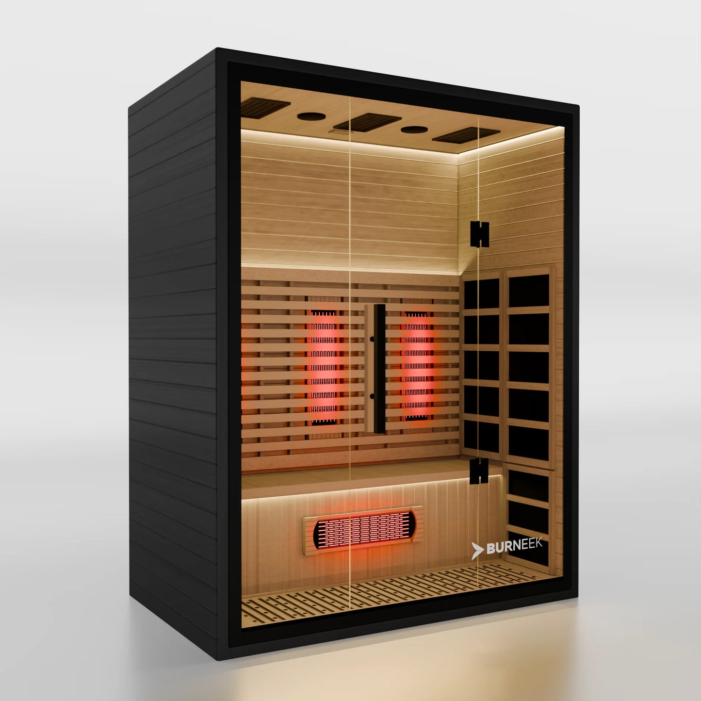 Burneek® Onyxeek: 3-Person Full-Spectrum Quartz Infrared Sauna