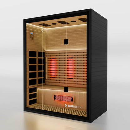 Burneek® Onyxeek: 3-Person Full-Spectrum Quartz Infrared Sauna