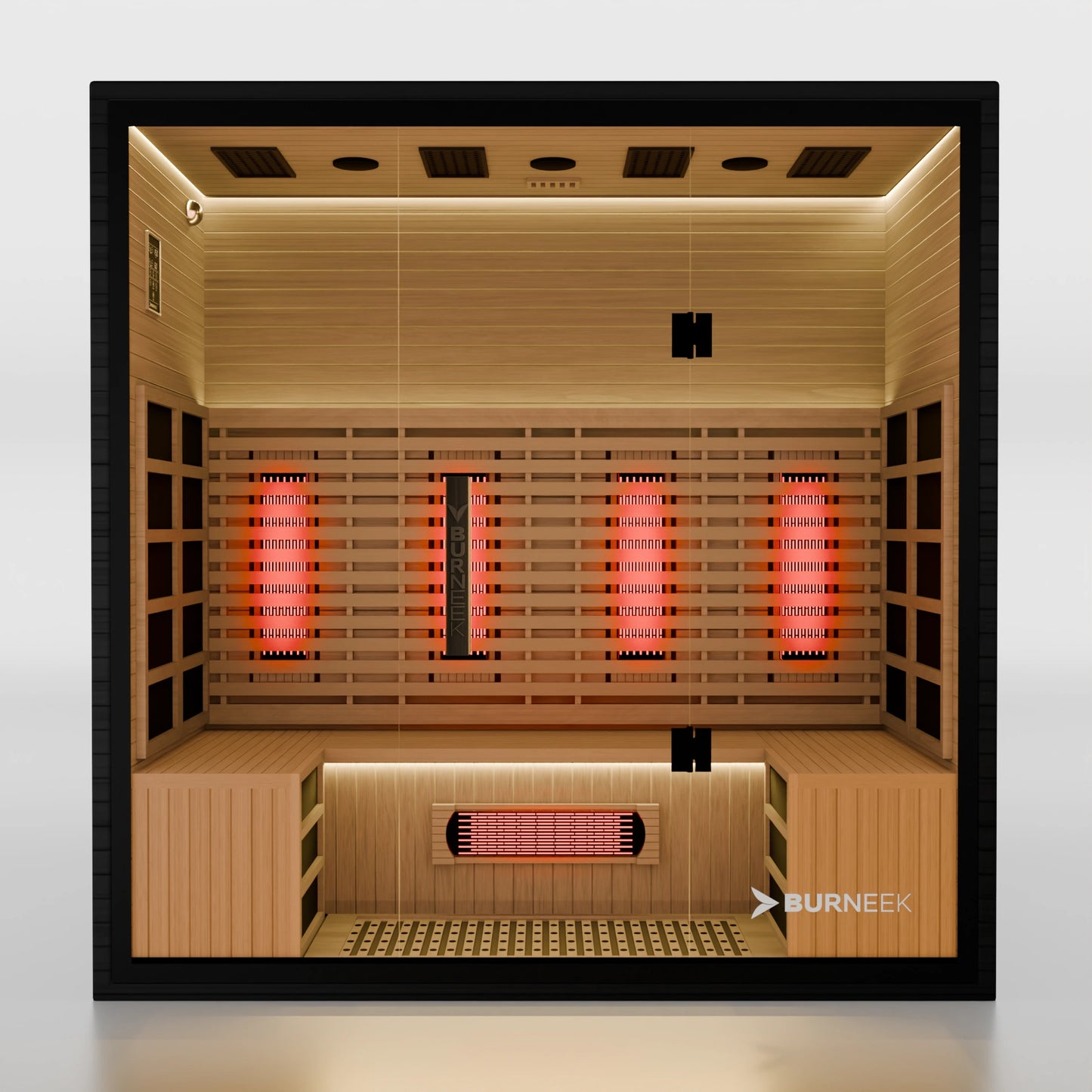 Burneek® Onyxeek: 4-Person Full-Spectrum Quartz Infrared Sauna