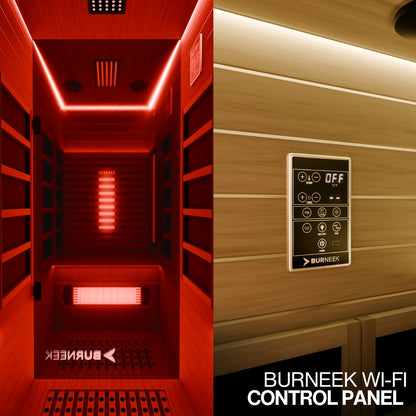 Burneek® Onyxeek: 3-Person Full-Spectrum Quartz Infrared Sauna