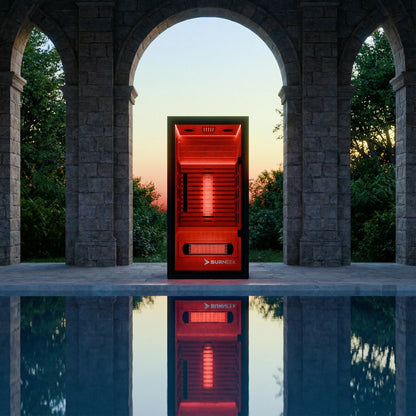 Burneek® Onyxeek: 3-Person Full-Spectrum Quartz Infrared Sauna