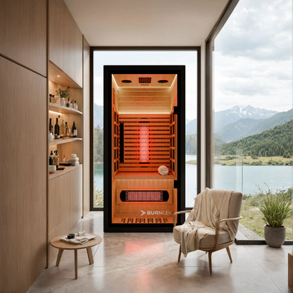 Burneek® Onyxeek: 3-Person Full-Spectrum Quartz Infrared Sauna