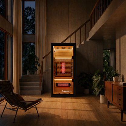 Burneek® Onyxeek: 2-Person Full-Spectrum Quartz Infrared Sauna
