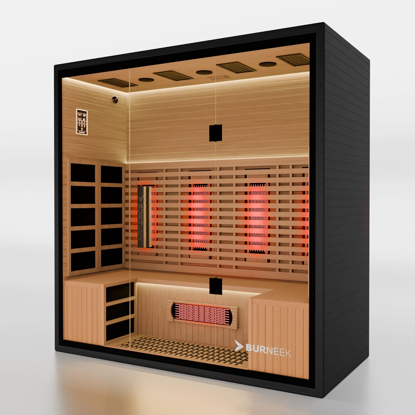 Burneek® Onyxeek: 4-Person Full-Spectrum Quartz Infrared Sauna