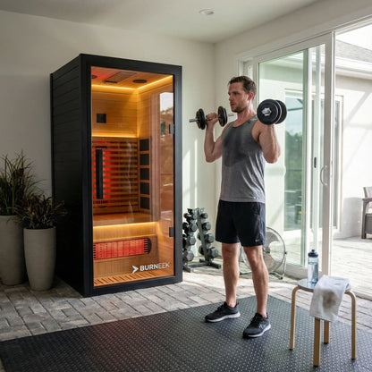 Burneek® Onyxeek: 3-Person Full-Spectrum Quartz Infrared Sauna